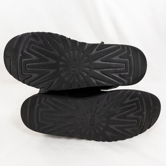 UGG Australia Women's Classic Short Cosmos Black Sequin Boots Size 10 - Picture 5 of 8